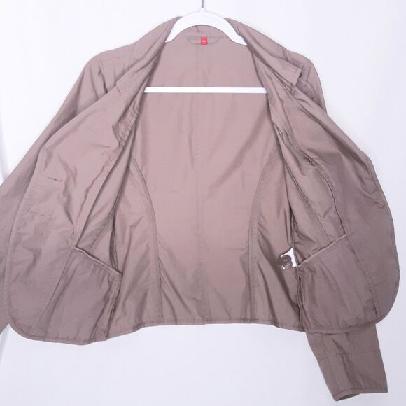 Womens Peanut Brown Tapered Cotton Jacket Size 36 - Picture 9 of 12